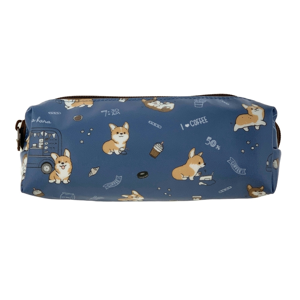 Waterproof Corgi Large Pencil Case Makeup Pouch